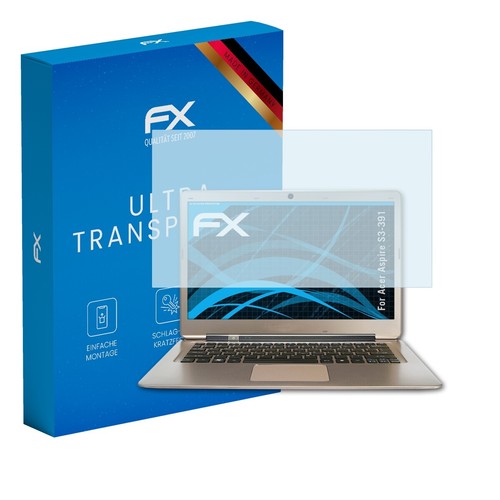atFoliX 2x Displayschutzfolie für Acer Aspire S3-391 Schutzfolie klar Folie - 第 1/8 張圖片