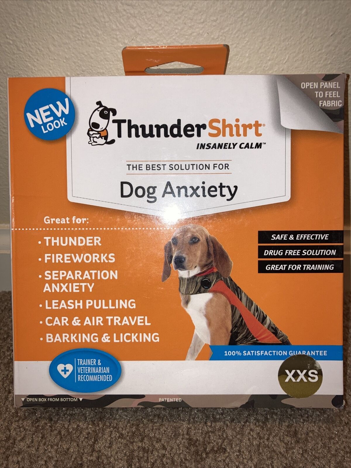 ThunderShirt XXS For Dogs Camo Brand New Free Shipping