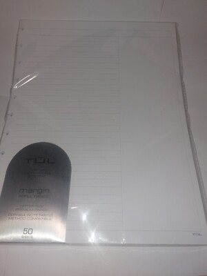 TUL Custom Note Taking System  Narrow Ruled Refill Pages  50 Sheets Brand New