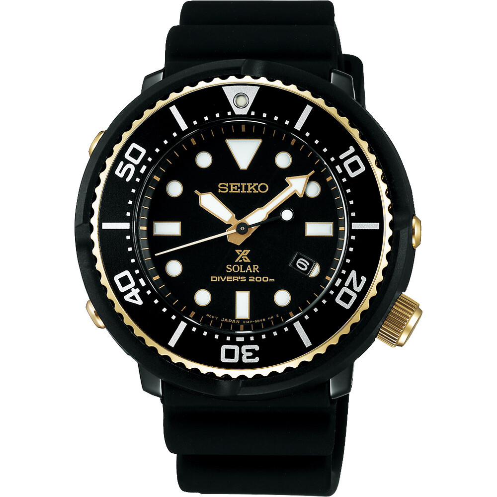 SEIKO Prospex SCUBA SBDN028J Solar Black 200M Made in Japan