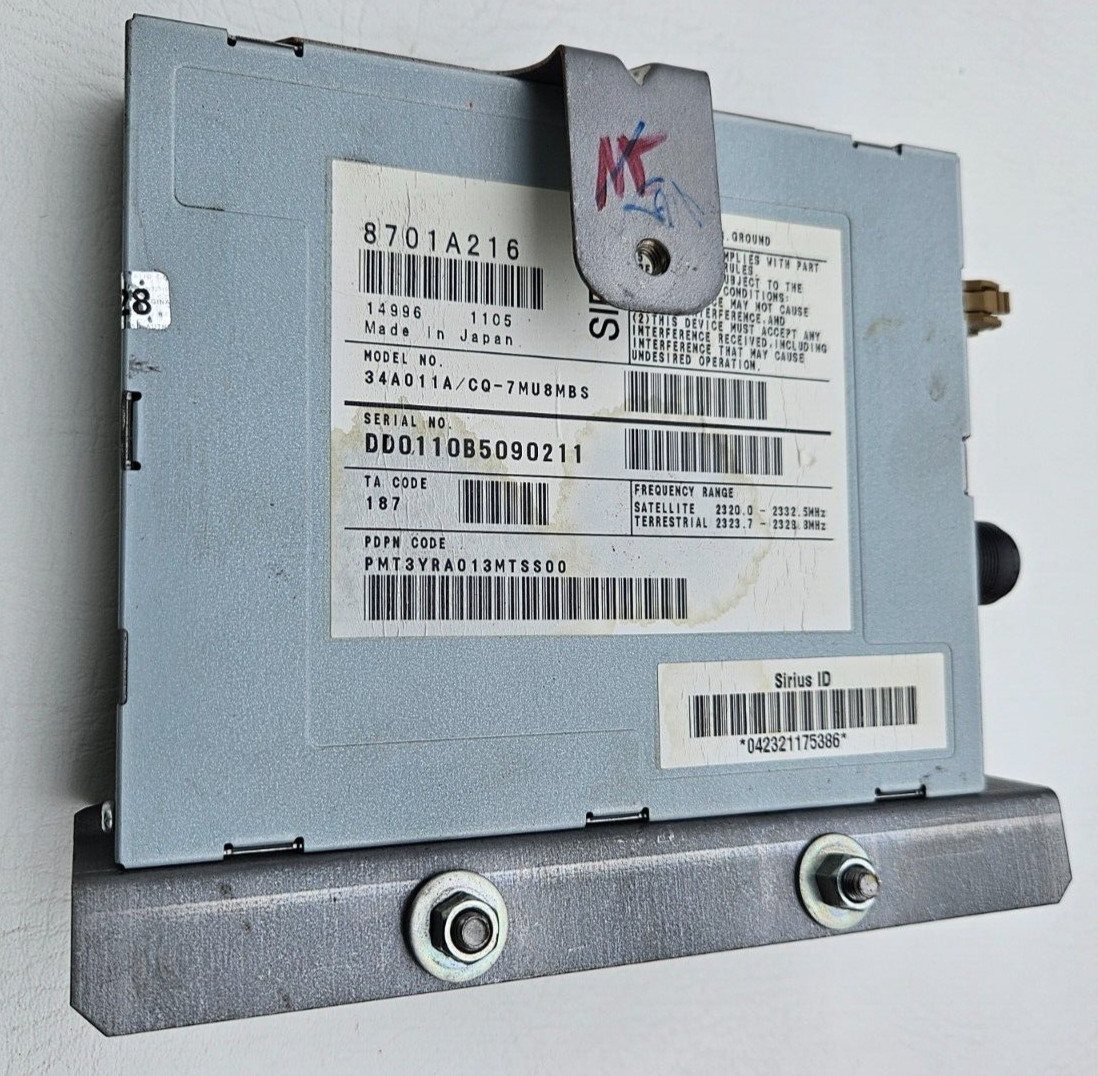 2008 09 ECLIPSE GALANT ENDEAVOR SIRIUS XM RECEIVER MODULE UNIT