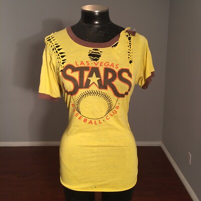 Womens custom Las Vegas Stars baseball tshirt thrashed slashed  