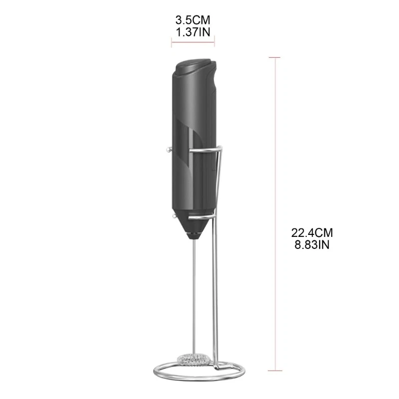 Milk Frother Handheld Foam Maker Whisk Drink Mixer Foamer for Lattes Coffee