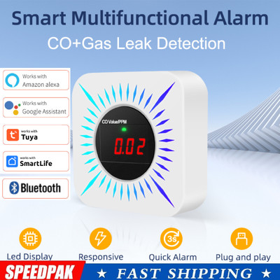 Tuya Wifi/Zigbee  Smart Carbon Monoxide and Combustible Gas Detector CO Alarm