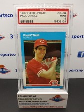 1987 FLEER UPDATE PAUL O'NEIL RATED #U-94 PSA 9 MINT
