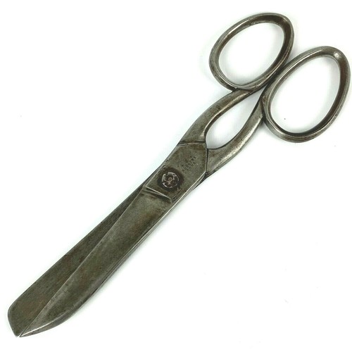Vtg Scissors Rodgers & Sons 8 1/2" Long Shears Book Binding Dress Making Sail - Picture 10 of 10