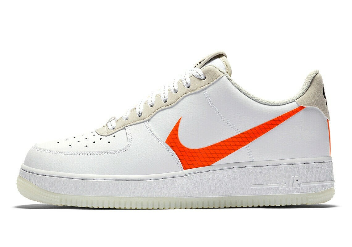 nike air force 1 big swoosh orange