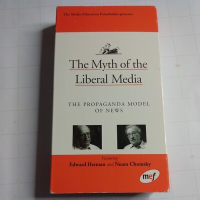 The Myth of the Liberal Media VHS Tape Noam Chomsky