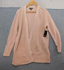 A.N.A New. Approach Sweater Cardigan Beige Peach Pink Size L Lounge Wear Casual