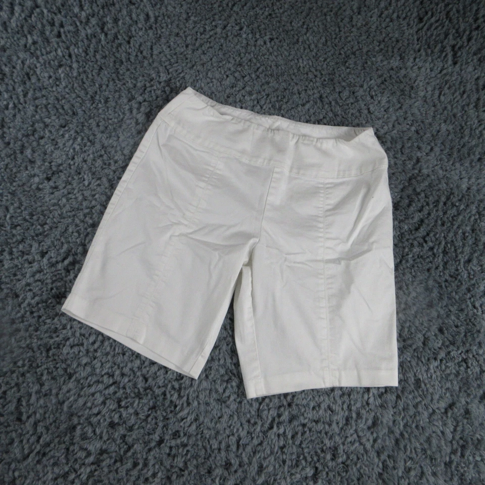 Fresh Produce Shorts Womens Small White Elastic Waist Pull On Chino 28x8 - Image 2 of 4