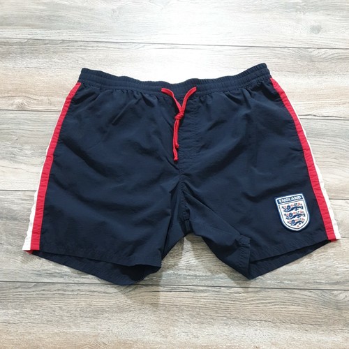 Marks & Spencer Mens Large Swimming Trunks England Patch Vacation Beach