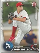 Daniel Poncedeleon St. Louis Cardinals 2016 Bowman Prospect
