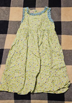 B.T. Kids Green Floral Sleeveless Dress Size Medium 7/8