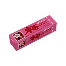 LOTTE UME Plum Gum 9 sheets not sticking to your teeth From Japan Bundle OK!