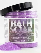 NEW SEALED COUNTRY BATHHOUSE BATH SOAK HEAD RELIEF 8 OZ