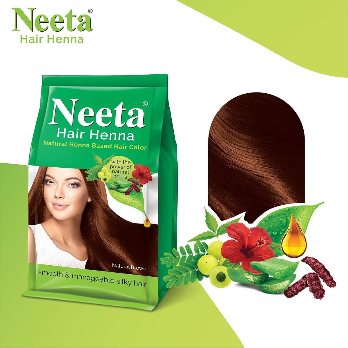 Neeta Hair Henna Natural Henna Based Hair Color No Ammonia Natural