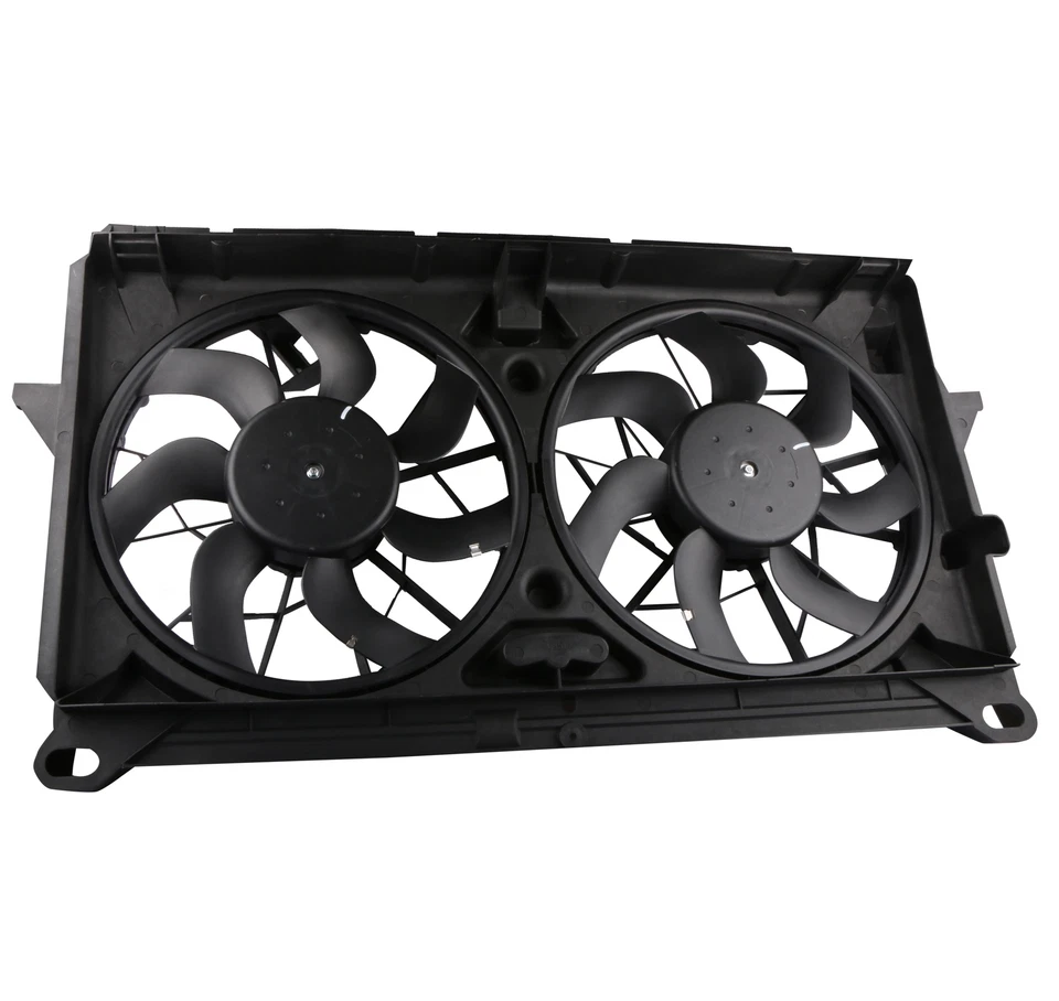 Radiator Condenser Cooling Fan Assembly for GMC Sierra 1500 2500 HD Chevy Tahoe Foto 4 de 4