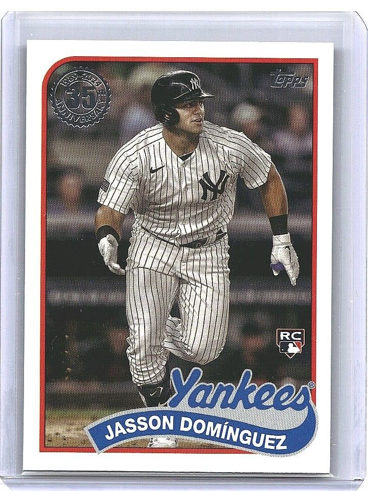 2024 Topps Tribute Jasson Dominguez RC autograph Green /99 2024 Topps Tribute Jasson Dominguez RC autograph Green /99