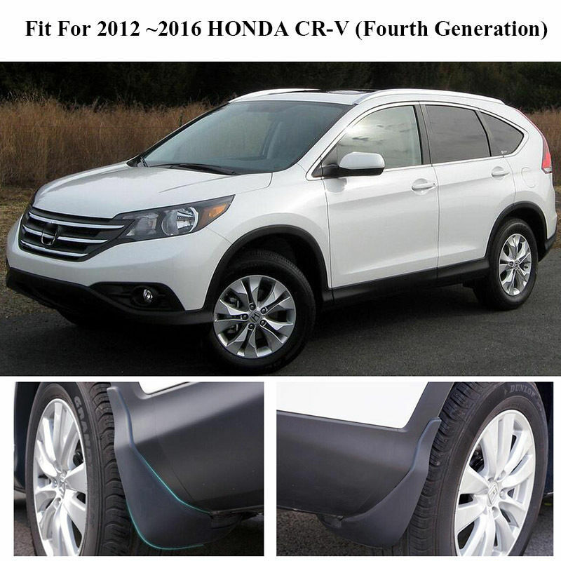 Genuine Front & Rear Molded Splash Guards Mud Flaps For 20122016 Honda