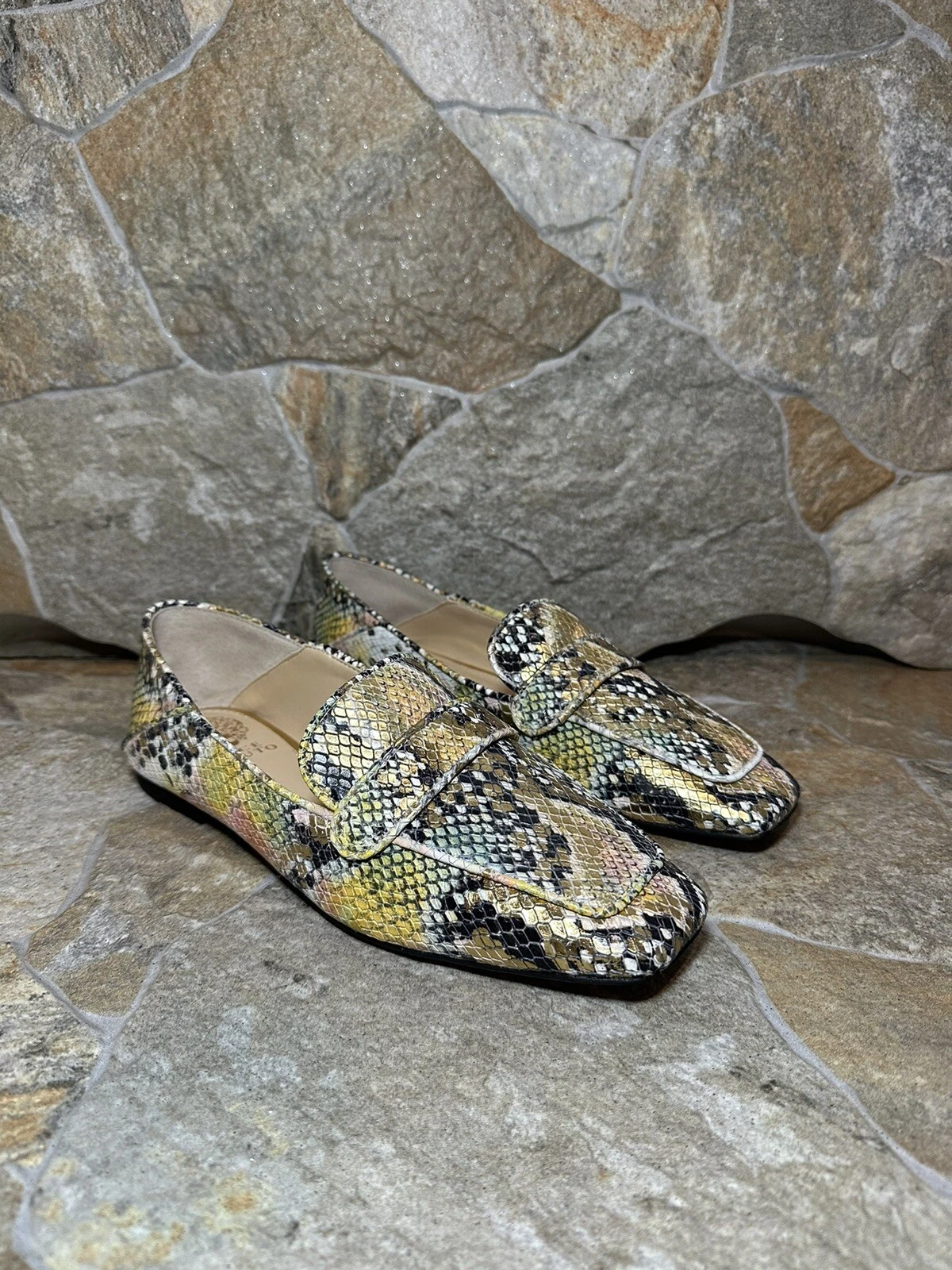 Vince Camuto Shoes Landerla Women’s Size 7 M Leather Upper Shimmer Snake