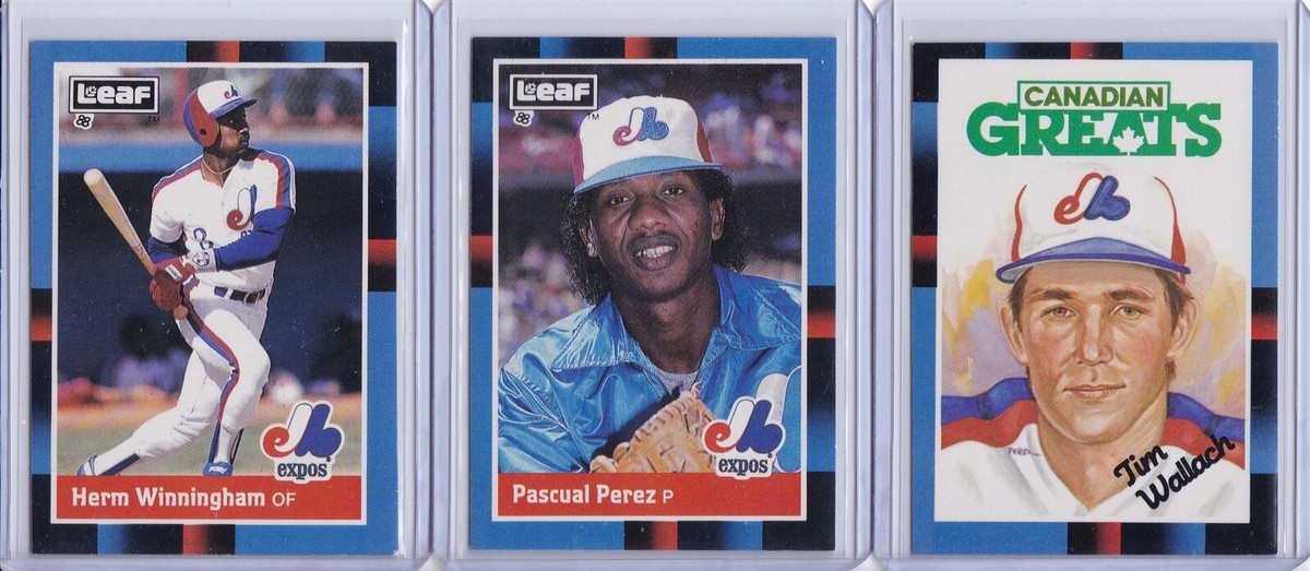 Montreal Expos 1988 Leaf Baseball Team Set 17 cards | eBay