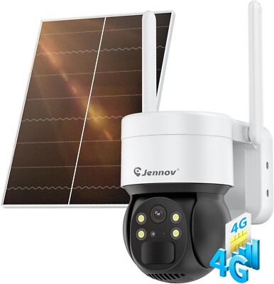 Jennov SS7001 Überwachungskamera Solar 3G/4G LTE SIM 2K 3MP PTZ IP Akku 355°-90°