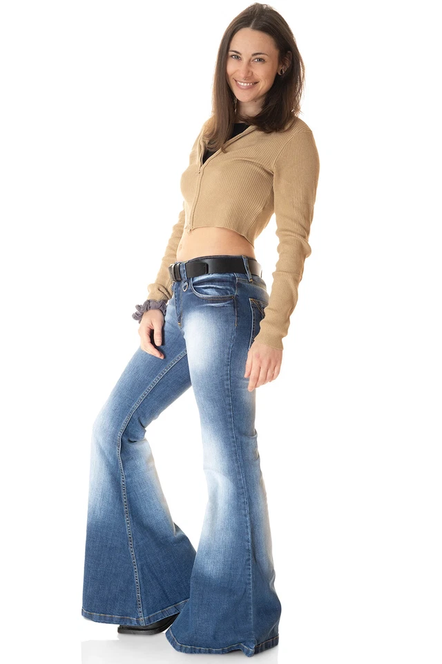 Comycom Damen Jeans Mega Schlaghose »STAR BLUE 72« - Bild 2 von 4