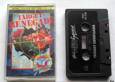 Sinclair ZX Spectrum 48K Game - TARGET RENEGADE -Hit Squad - Tested & Working