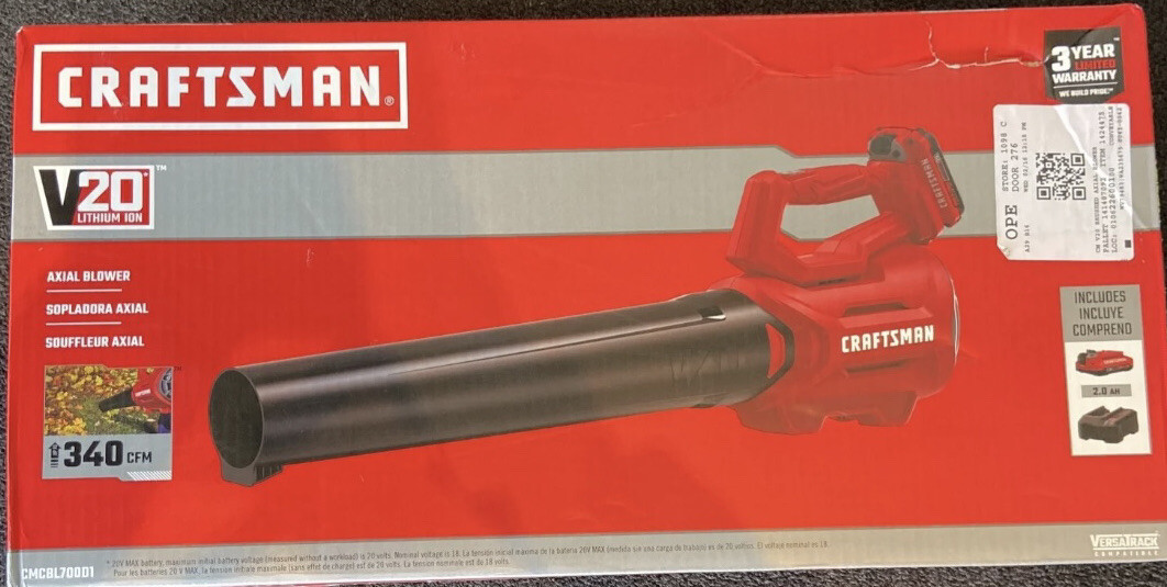 Craftsman V20 2.0Ah Cordless Axial Leaf 