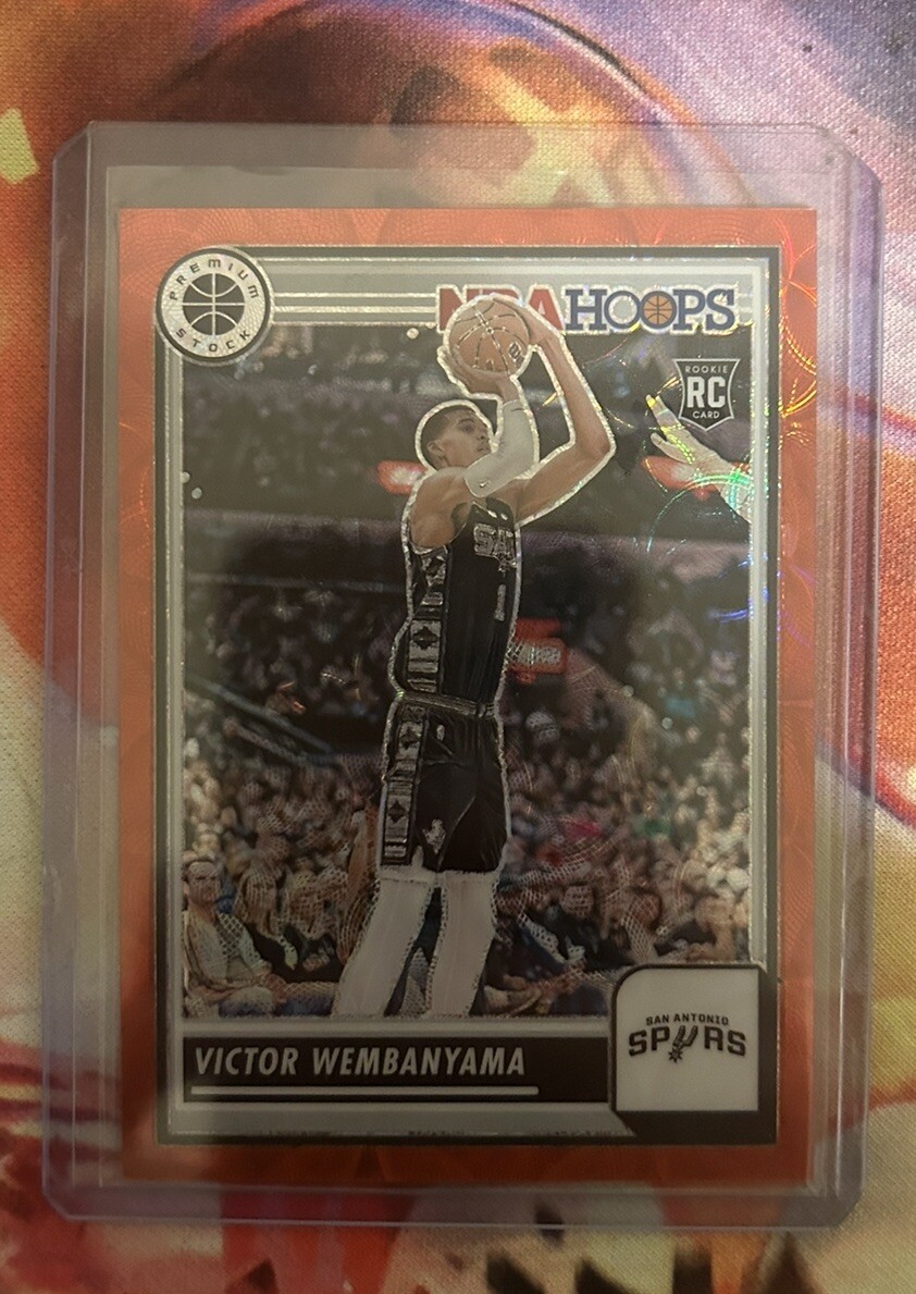 Victor Wembanyama 2023-24 Panini Hoops Premium Stock RC #108 RED SCOPE PRIZM /88