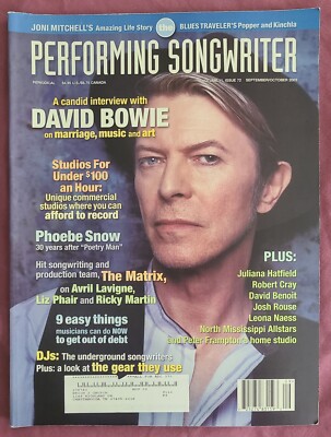 Performing Songwriter Magazine David Bowie 2003 - RARE!