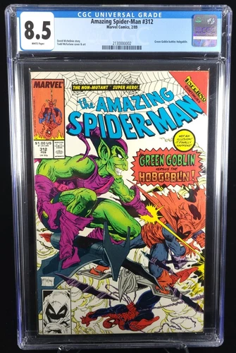 Amazing Spider-Man 312 CGC 8.5 -- Todd McFarlane Art