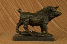 Statue Sculpture Boar Wildlife Art Deco Style Art Nouveau Style Solid bronze Sig