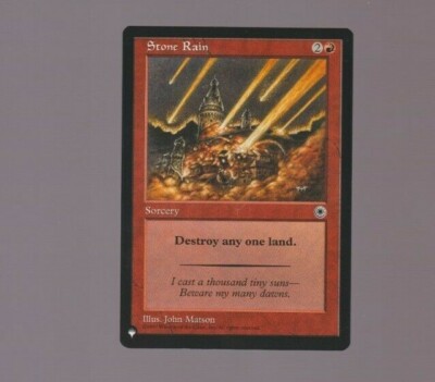 Stone rain Zendikar Rising Reprint Magic The Gathering MTG Portal reprinted card