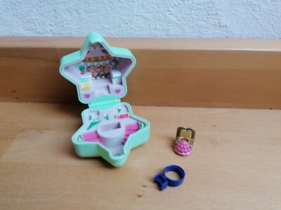 Polly Pocket Ringdose Stern Grün Bluebird 1992