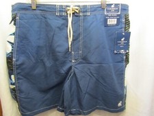 NWT MENS CARIBBEAN JOE STRETCH WAIST DRAWSTRING LINED BLUE SWIMSUIT SIZE XXL