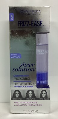 John Frieda Frizz-Ease Frizz Control Fine/Medium Hair 2oz Full As Pictured
