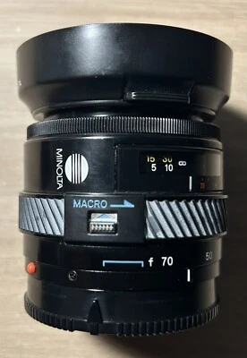 Minolta Maxxum AF Zoom 35-70mm 1:4(22) Macro Lens -VG Condition - Fast Ship!!! - Photo 1/4