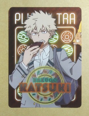 My Hero Academia Katsuki Bakugo Neon Collection Metal Card