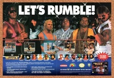 1992 WWF Royal Rumble SNES Original Advertisement / Retro Wall Art v2