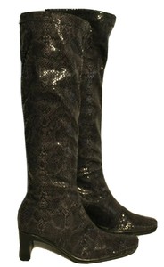 snake print sock boots