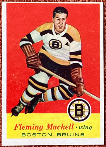 1957 TOPPS NHL #16 Fleming MacKell Boston Bruins EX-EXMINT Condition | eBay