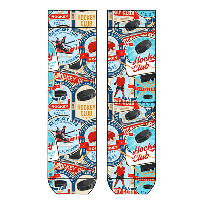 Herren COOL7 Socken - One Size (Gr. 41/46) - Motiv: C0966 - Ice Hockey 1