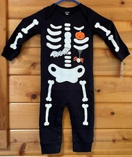 CARTER'S HALLOWEEN COSTUME SIZE 18 MONTHS 1 PIECE SKELETON NEW