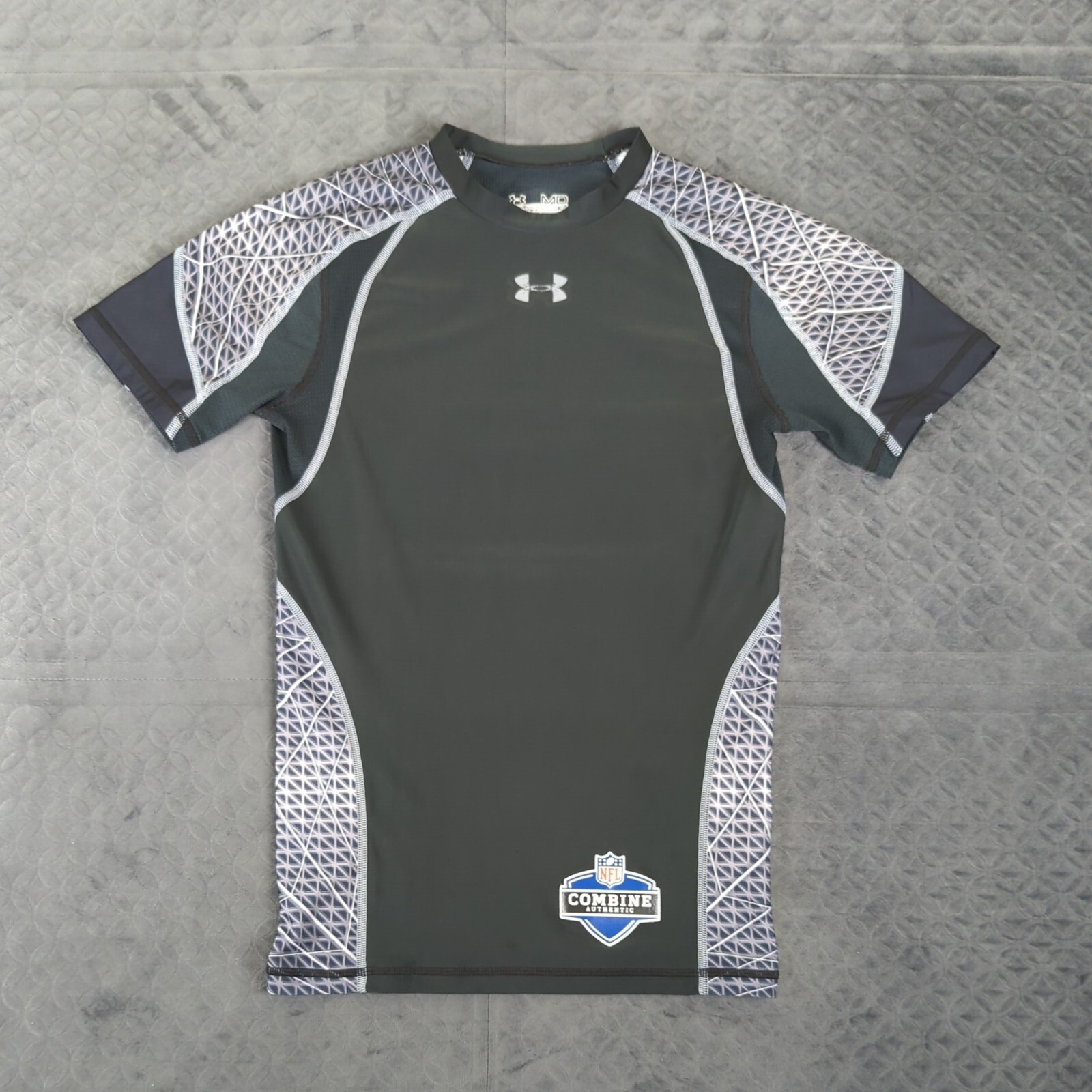 Under NFL Combine Shirt Workout Compression Men Medium Black eBay