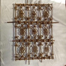 ANTIQUE WINDOW IRON HANDMADE OLD RARE BLACKSMITH MUSEUM Hand Forged