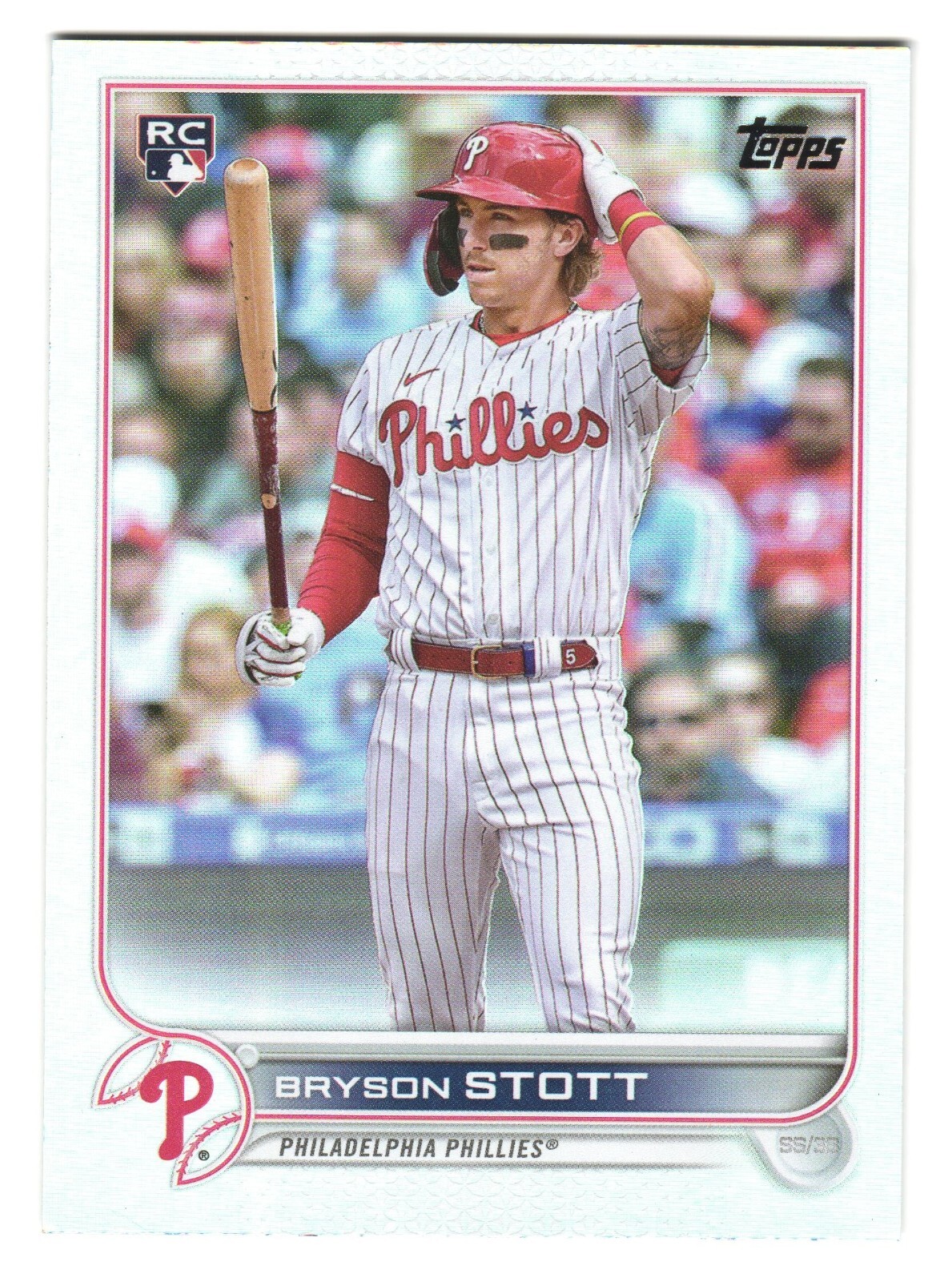 2022 Topps Update #US224 Bryson Stott RC RAINBOW FOIL Philadelphia Phillies