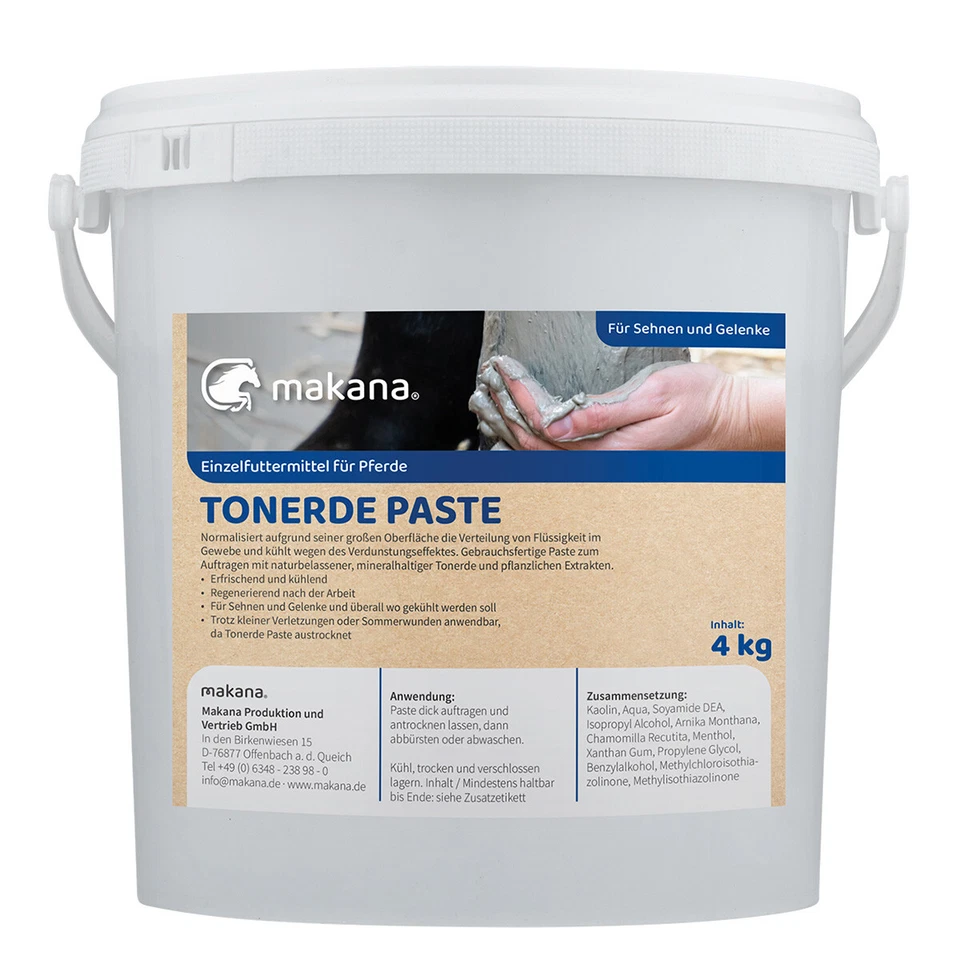Makana Tonerde Paste 4 kg für Pferde
