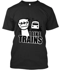 I Like Trains Asdf Movie Premium T-Shirt Made in the USA Size S to 5XL