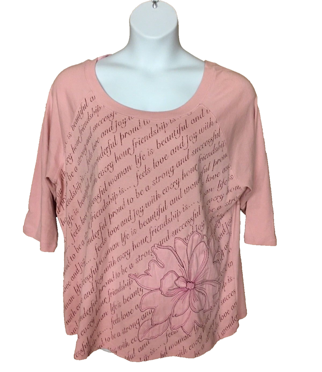 WOMEN'S VENEZIA FLORAL SHORT SLEEVE TOP-SIZE: 22/24 0528 | eBay